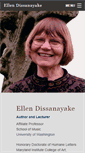 Mobile Screenshot of ellendissanayake.com