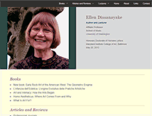 Tablet Screenshot of ellendissanayake.com